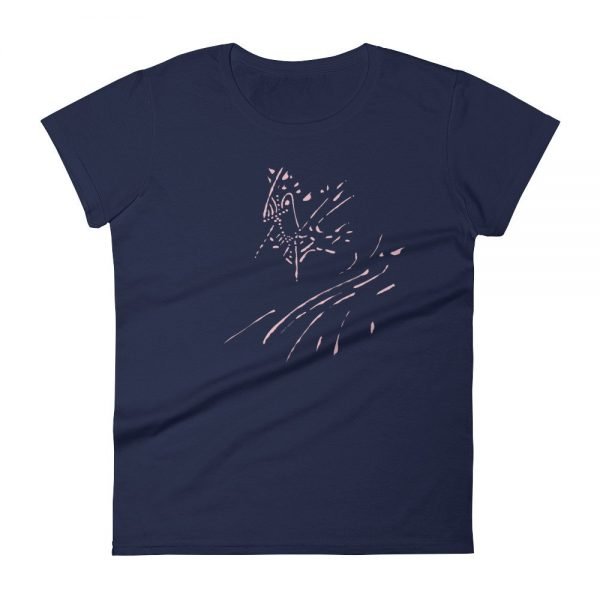 Artifact.7 — Rose on Navy / Black / Grey / Red — Women's short sleeve t-shirt