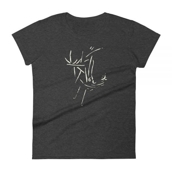 Artifact.22 — Sand on Black / Blue / Green / Red — Women's Short Sleeve T-Shirt