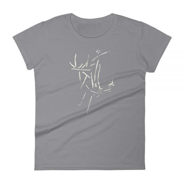Artifact.22 — Sand on Black / Blue / Green / Red — Women's Short Sleeve T-Shirt - Image 5