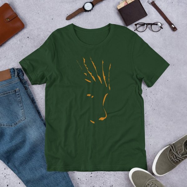 Artifact.15 — Ochre on Black / Brown / Green / Navy — Men's Short-Sleeve T-Shirt (Lightweight) - Image 8
