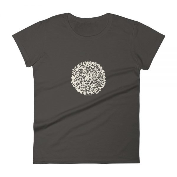 Artifact.1 — Sand on Black / Grey / Navy / Red — Women's Short Sleeve T-Shirt - Image 2