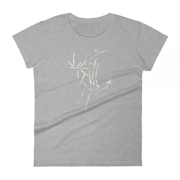 Artifact.22 — Sand on Black / Blue / Green / Red — Women's Short Sleeve T-Shirt - Image 7