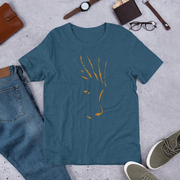 Artifact.15 — Ochre on Black / Brown / Green / Navy — Men's Short-Sleeve T-Shirt (Lightweight) - Image 10