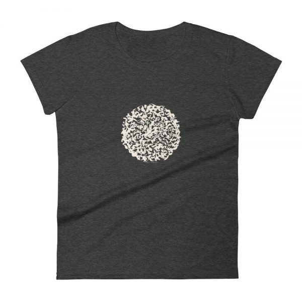Artifact.1 — Sand on Black / Grey / Navy / Red — Women's Short Sleeve T-Shirt - Image 3