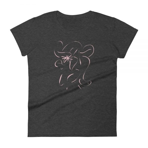 Artifact.19 — Rose on Pink / Black / Navy / Red — Women's Short Sleeve T-Shirt - Image 4