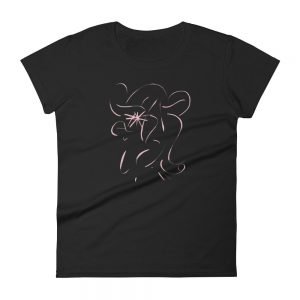 Artifact.19 — Rose on Pink / Black / Navy / Red — Women's Short Sleeve T-Shirt