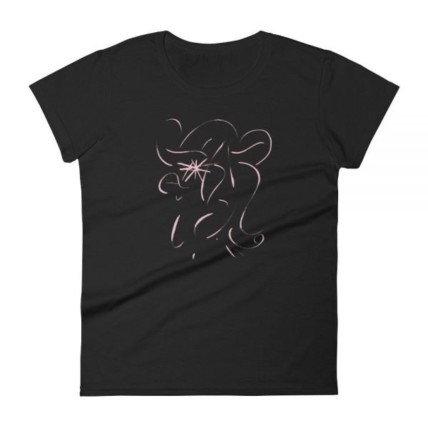 Artifact.19 — Rose on Pink / Black / Navy / Red — Women's Short Sleeve T-Shirt