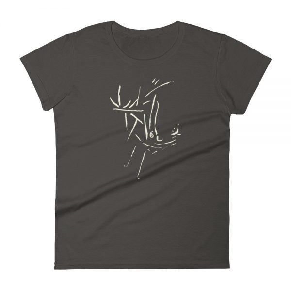 Artifact.22 — Sand on Black / Blue / Green / Red — Women's Short Sleeve T-Shirt - Image 3