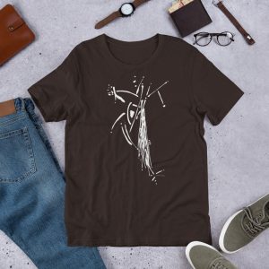 Artifact.2 — White on Brown / Black / Grey / Navy — Men's Short-Sleeve T-Shirt (lightweight)