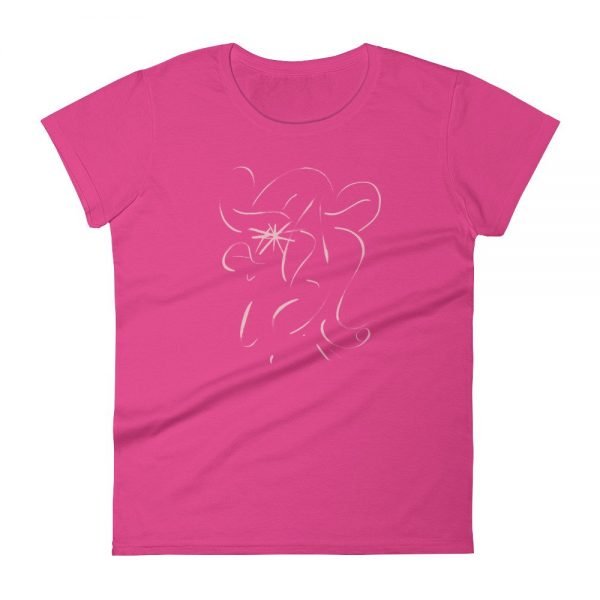 Artifact.19 — Rose on Pink / Black / Navy / Red — Women's Short Sleeve T-Shirt - Image 9