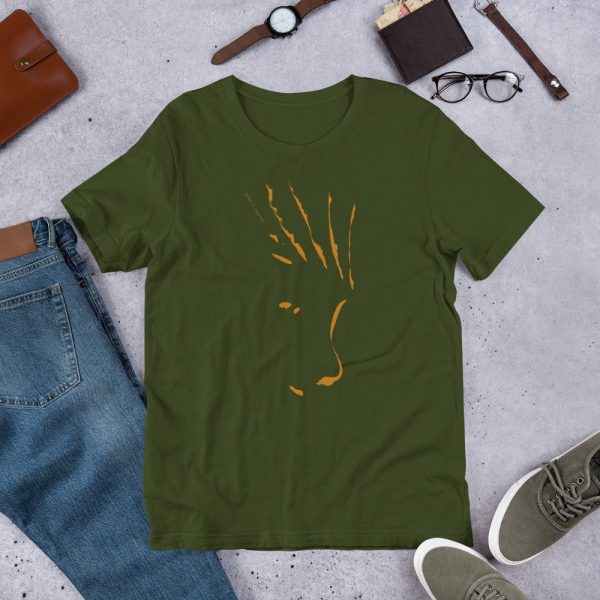 Artifact.15 — Ochre on Black / Brown / Green / Navy — Men's Short-Sleeve T-Shirt (Lightweight) - Image 6