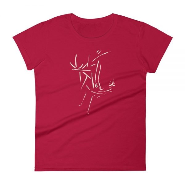 Artifact.22 — Sand on Black / Blue / Green / Red — Women's Short Sleeve T-Shirt - Image 15