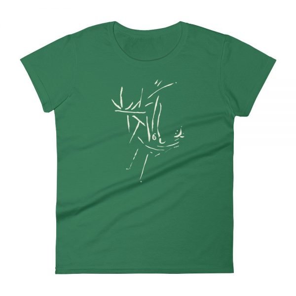 Artifact.22 — Sand on Black / Blue / Green / Red — Women's Short Sleeve T-Shirt - Image 8