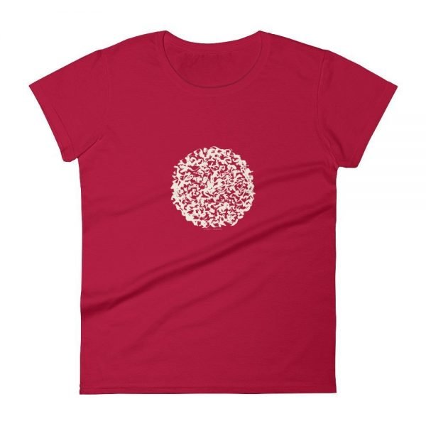 Artifact.1 — Sand on Black / Grey / Navy / Red — Women's Short Sleeve T-Shirt - Image 6