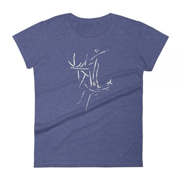 Artifact.22 — Sand on Black / Blue / Green / Red — Women's Short Sleeve T-Shirt - Image 6