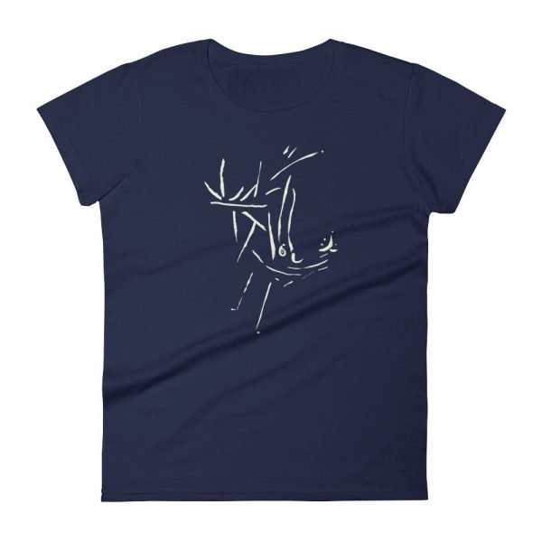 Artifact.22 — Sand on Black / Blue / Green / Red — Women's Short Sleeve T-Shirt - Image 4