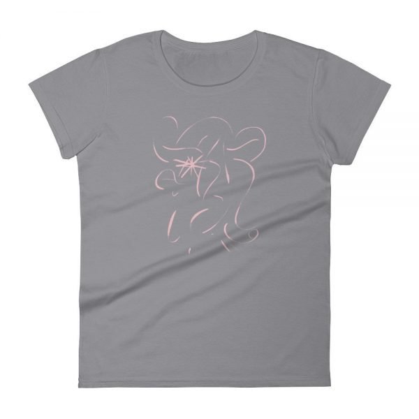 Artifact.19 — Rose on Pink / Black / Navy / Red — Women's Short Sleeve T-Shirt - Image 6