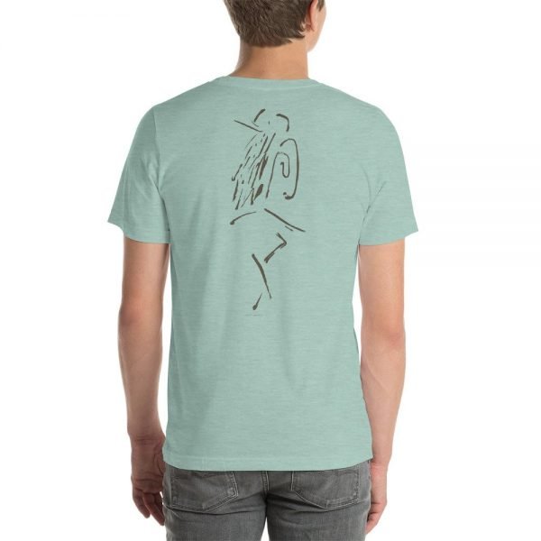 Artifact.33 — Brown on White / Heather Colors — Men's Short-Sleeve T-Shirt (lightweight) - Image 3